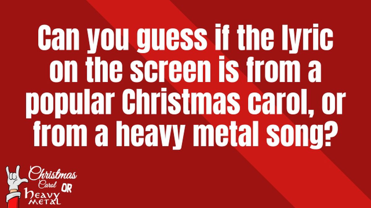 Christmas Carol Or Heavy Metal image number null